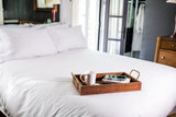 Bed made with Thomaston Mills American Boutique Sheets